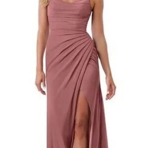 Elegant Desert Rose Maxi Dress-worn once